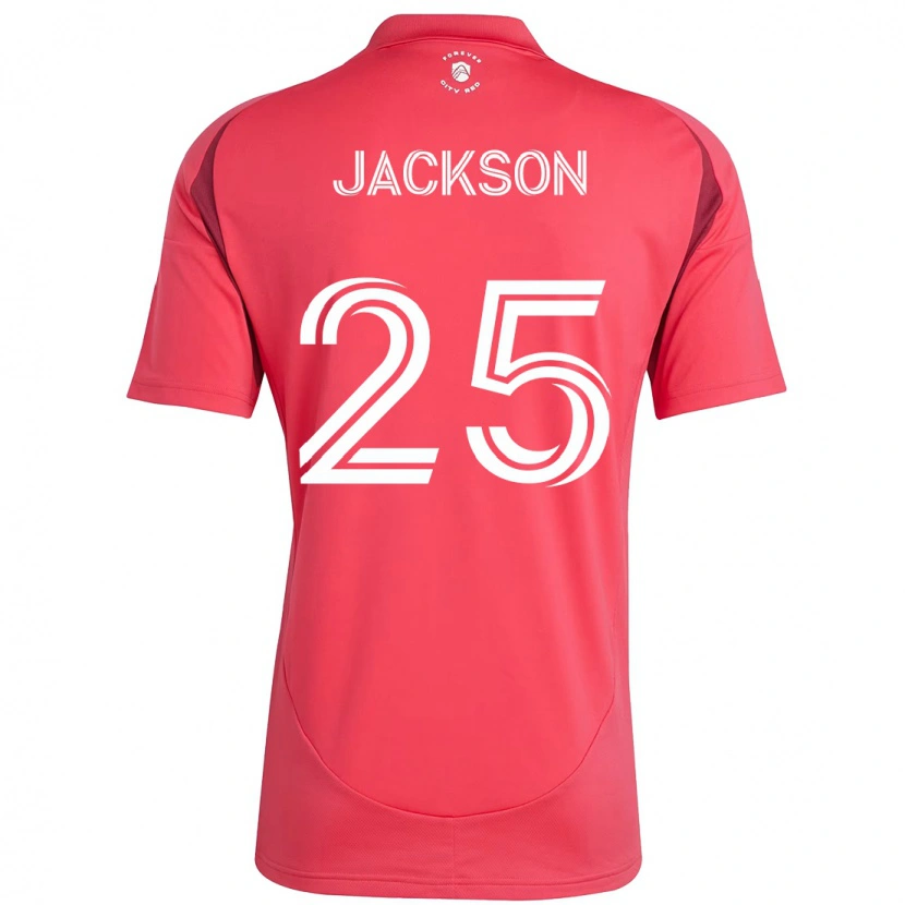 Danxen Hombre Camiseta Aziel Jackson #25 Magenta Blanco 1ª Equipación 2025/26 La Camisa México