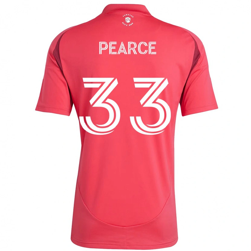Danxen Hombre Camiseta Tyson Pearce #33 Magenta Blanco 1ª Equipación 2025/26 La Camisa México