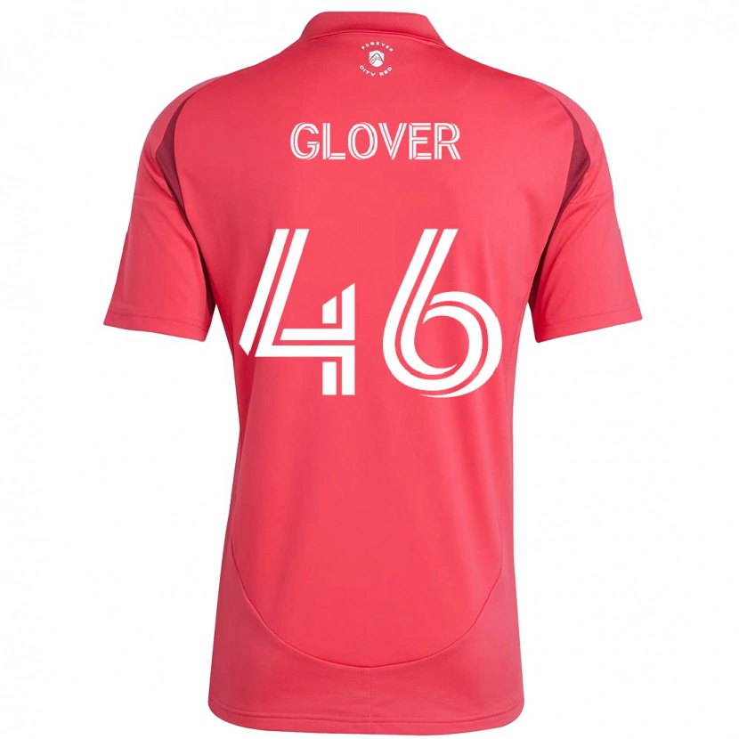 Danxen Hombre Camiseta Caden Glover #46 Magenta Blanco 1ª Equipación 2025/26 La Camisa México