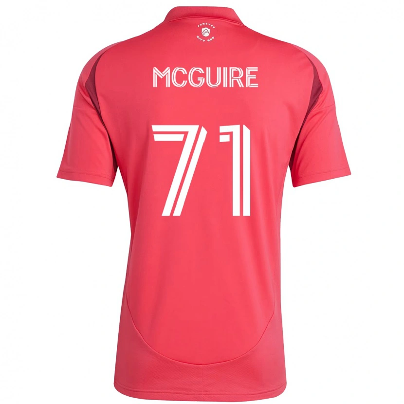 Danxen Hombre Camiseta Nolan Mcguire #71 Magenta Blanco 1ª Equipación 2025/26 La Camisa México