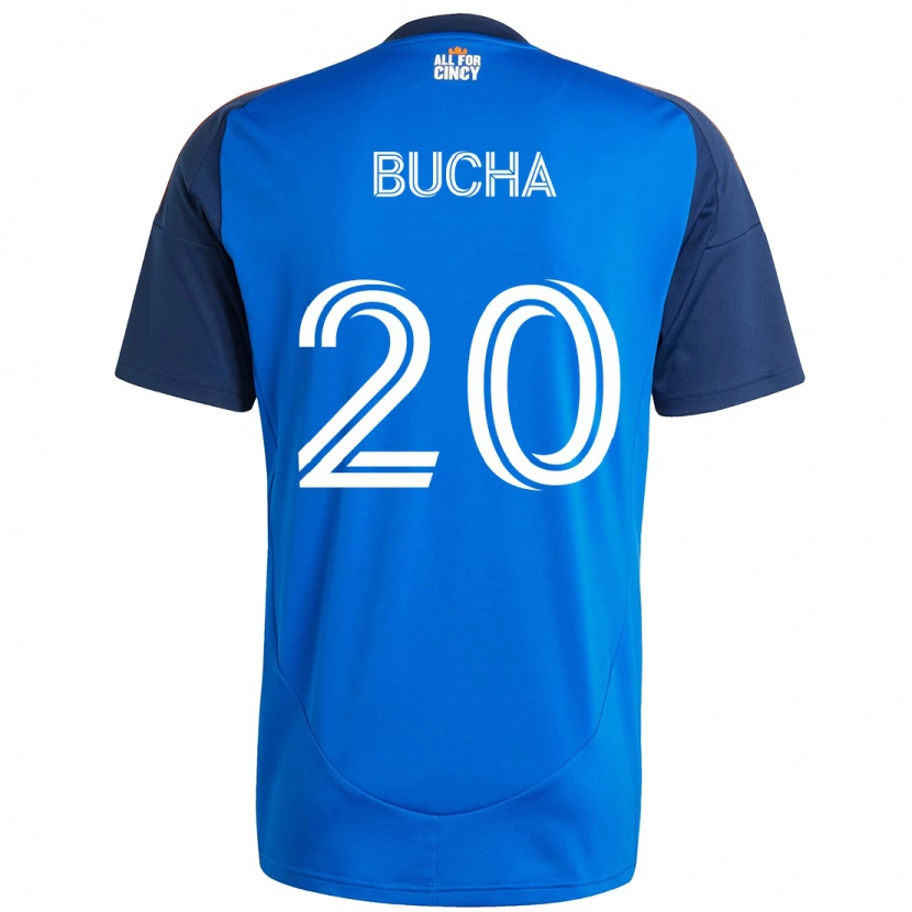Danxen Hombre Camiseta Pavel Bucha #20 Azul Oscuro Naranja 1ª Equipación 2025/26 La Camisa México