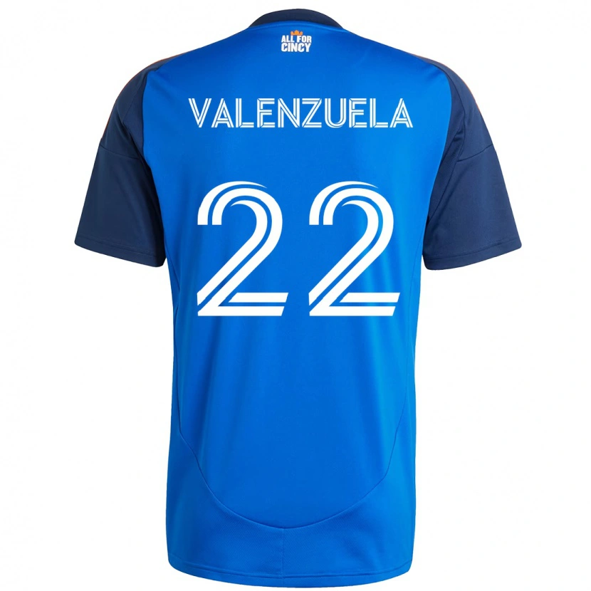 Danxen Hombre Camiseta Gerardo Valenzuela #22 Blanco Azul Naranja 1ª Equipación 2025/26 La Camisa México