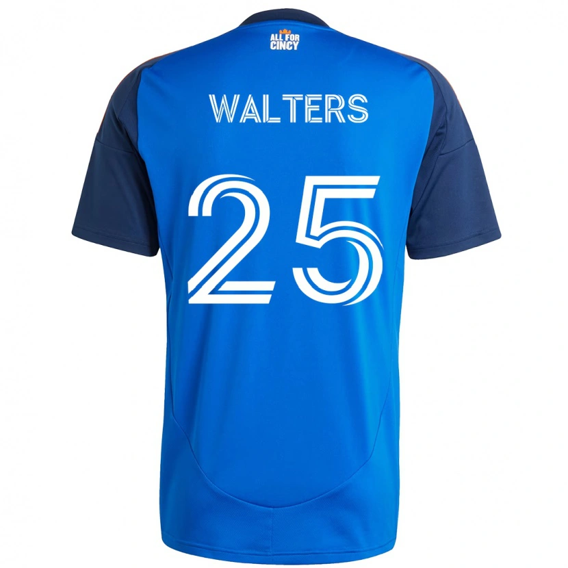 Danxen Hombre Camiseta Paul Walters #25 Blanco Azul Naranja 1ª Equipación 2025/26 La Camisa México