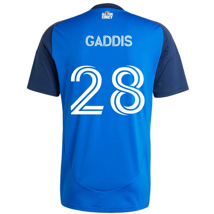 Danxen Hombre Camiseta Raymon Gaddis #28 Azul Oscuro Naranja 1ª Equipación 2025/26 La Camisa México