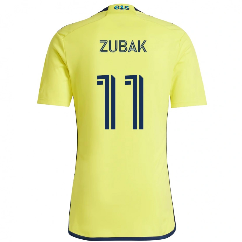 Danxen Hombre Camiseta Ethan Zubak #11 Azul Marino Amarillo 1ª Equipación 2025/26 La Camisa México