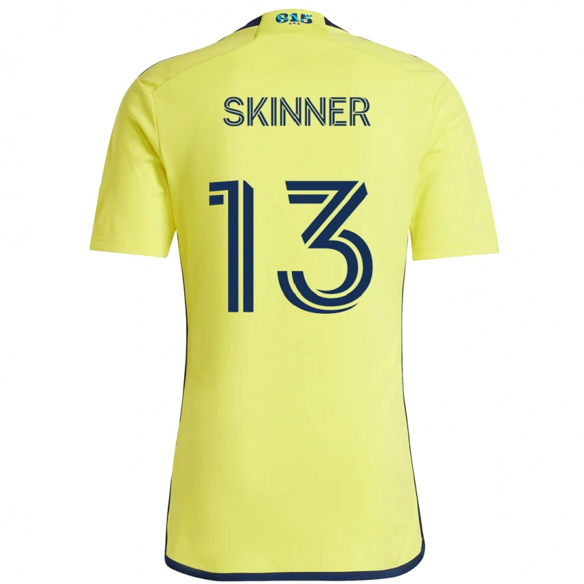 Danxen Hombre Camiseta Joey Skinner #13 Azul Marino Amarillo 1ª Equipación 2025/26 La Camisa México