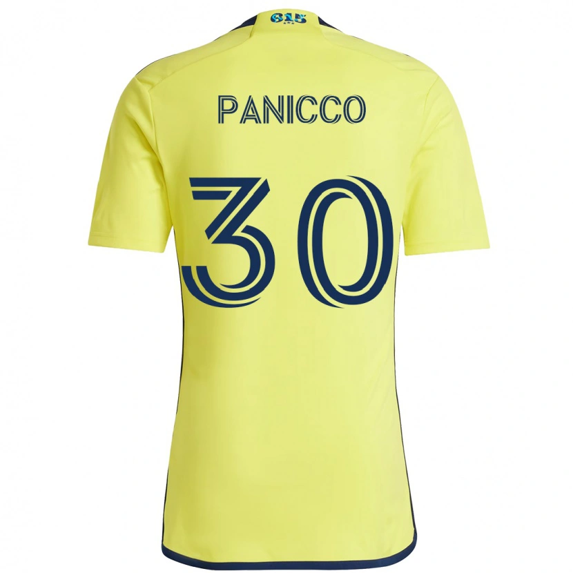 Danxen Hombre Camiseta Elliot Panicco #30 Azul Marino Amarillo 1ª Equipación 2025/26 La Camisa México