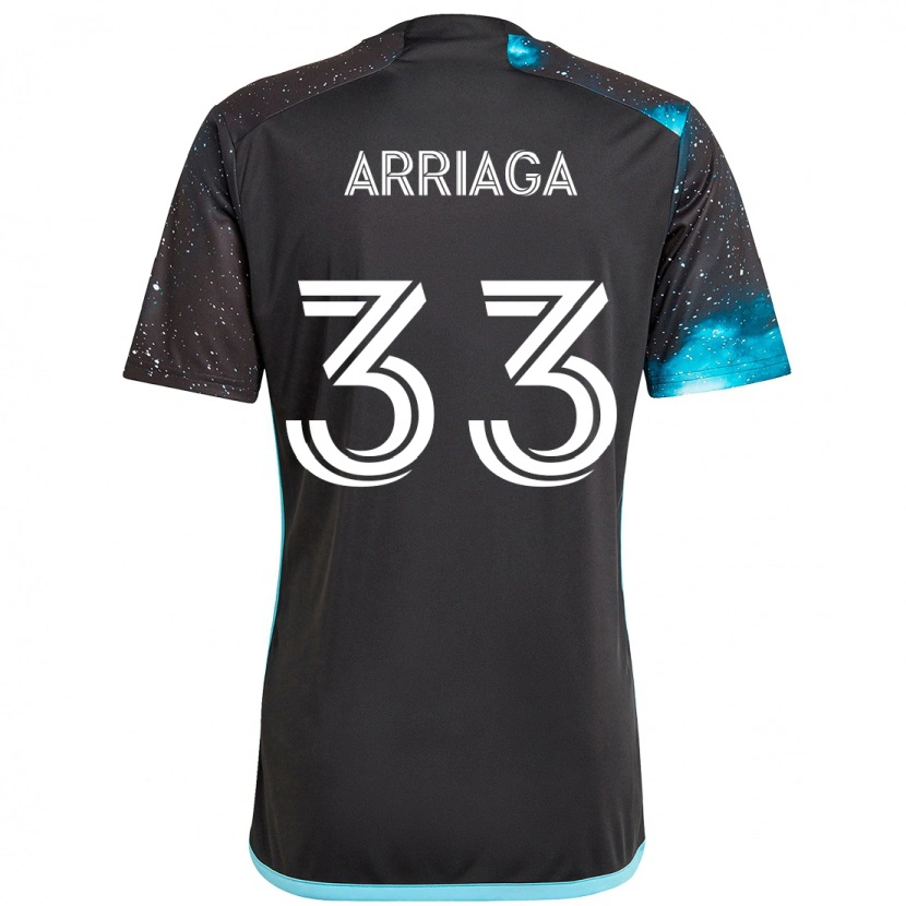 Danxen Hombre Camiseta Kervin Arriaga #33 Azul Celeste 1ª Equipación 2025/26 La Camisa México