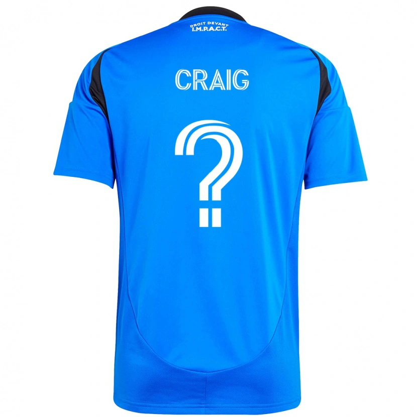 Danxen Hombre Camiseta Brandan Craig #0 Azul Celeste Azul Oscuro 1ª Equipación 2025/26 La Camisa México
