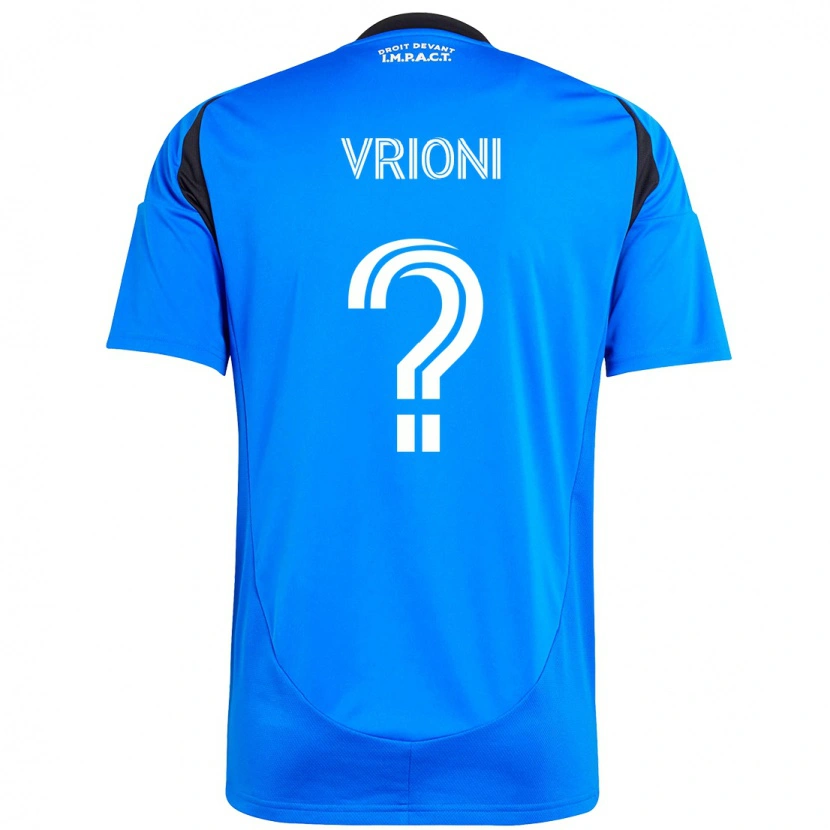 Danxen Hombre Camiseta Giacomo Vrioni #0 Azul Celeste Azul Oscuro 1ª Equipación 2025/26 La Camisa México