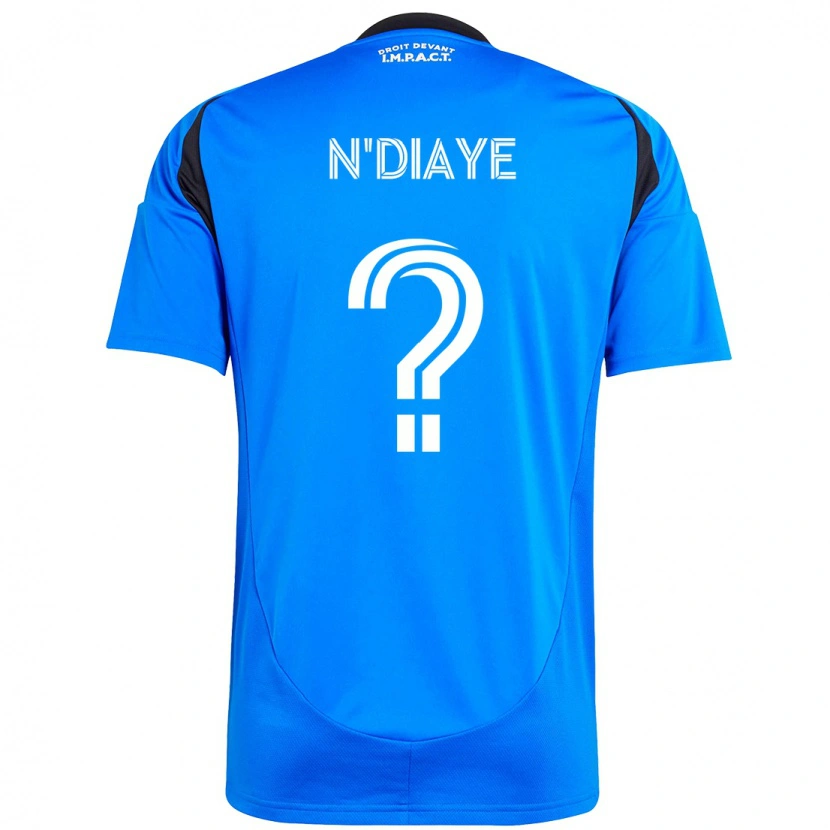 Danxen Hombre Camiseta Antoine N'diaye #0 Azul Celeste Azul Oscuro 1ª Equipación 2025/26 La Camisa México