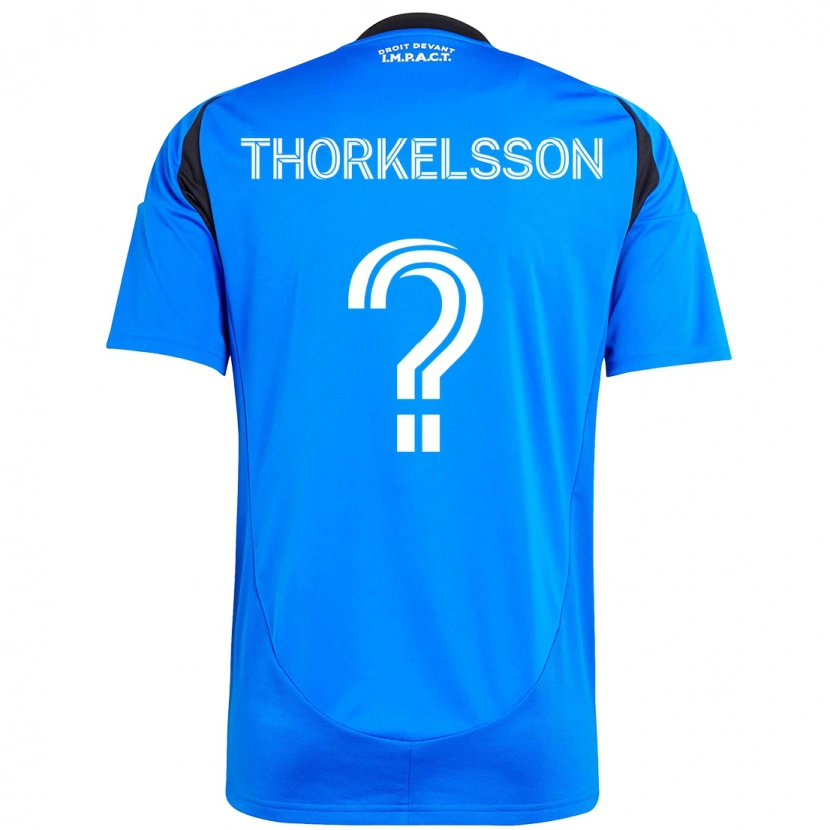 Danxen Hombre Camiseta Róbert Orri Thorkelsson #0 Azul Celeste Azul Oscuro 1ª Equipación 2025/26 La Camisa México