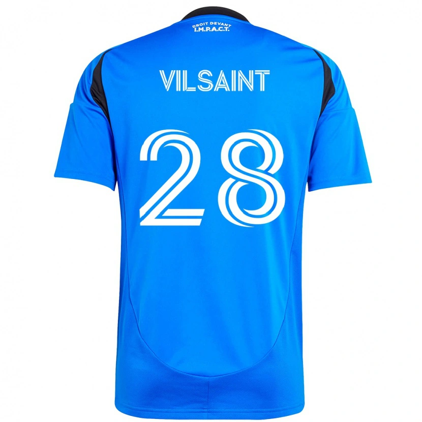Danxen Hombre Camiseta Jules-Anthony Vilsaint #28 Azul Celeste Azul Oscuro 1ª Equipación 2025/26 La Camisa México