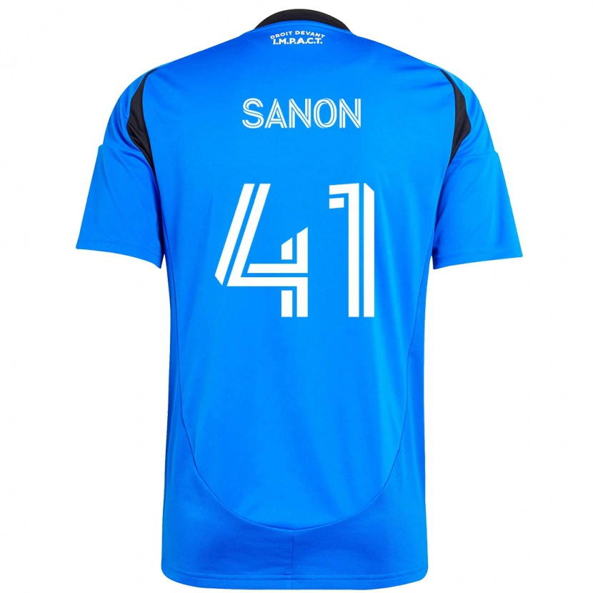 Danxen Hombre Camiseta Jérémy Sanon #41 Azul Celeste Azul Oscuro 1ª Equipación 2025/26 La Camisa México