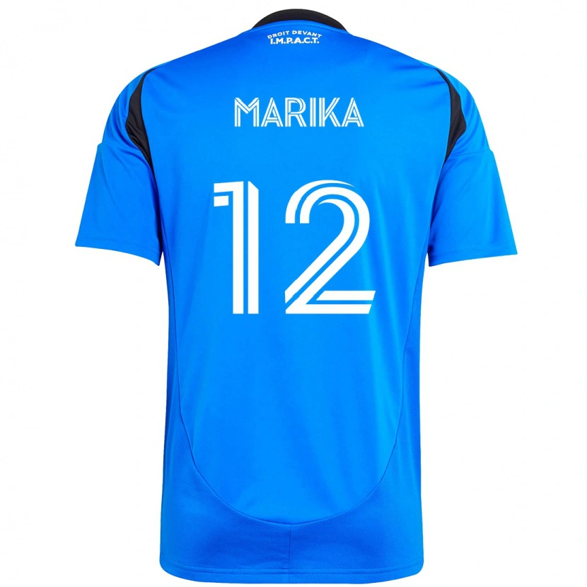 Danxen Hombre Camiseta Martineau Marika #12 Azul Oscuro Negro 1ª Equipación 2025/26 La Camisa México