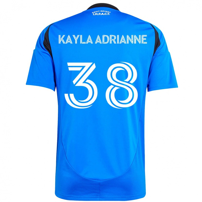 Danxen Hombre Camiseta Kamdem Kayla Adrianne #38 Azul Celeste Azul Oscuro 1ª Equipación 2025/26 La Camisa México
