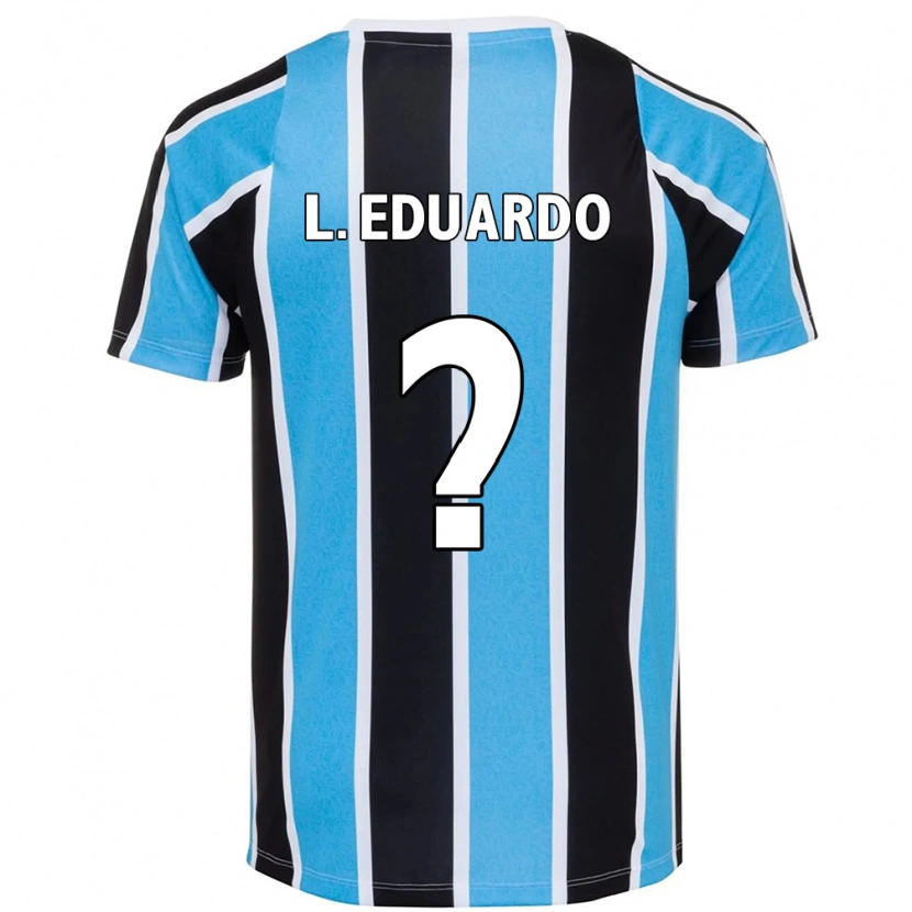 Danxen Hombre Camiseta Luis Eduardo #0 Blanco Azul 1ª Equipación 2025/26 La Camisa México