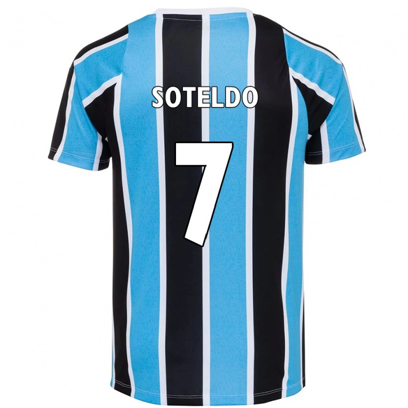 Danxen Hombre Camiseta Yeferson Soteldo #7 Blanco Azul 1ª Equipación 2025/26 La Camisa México
