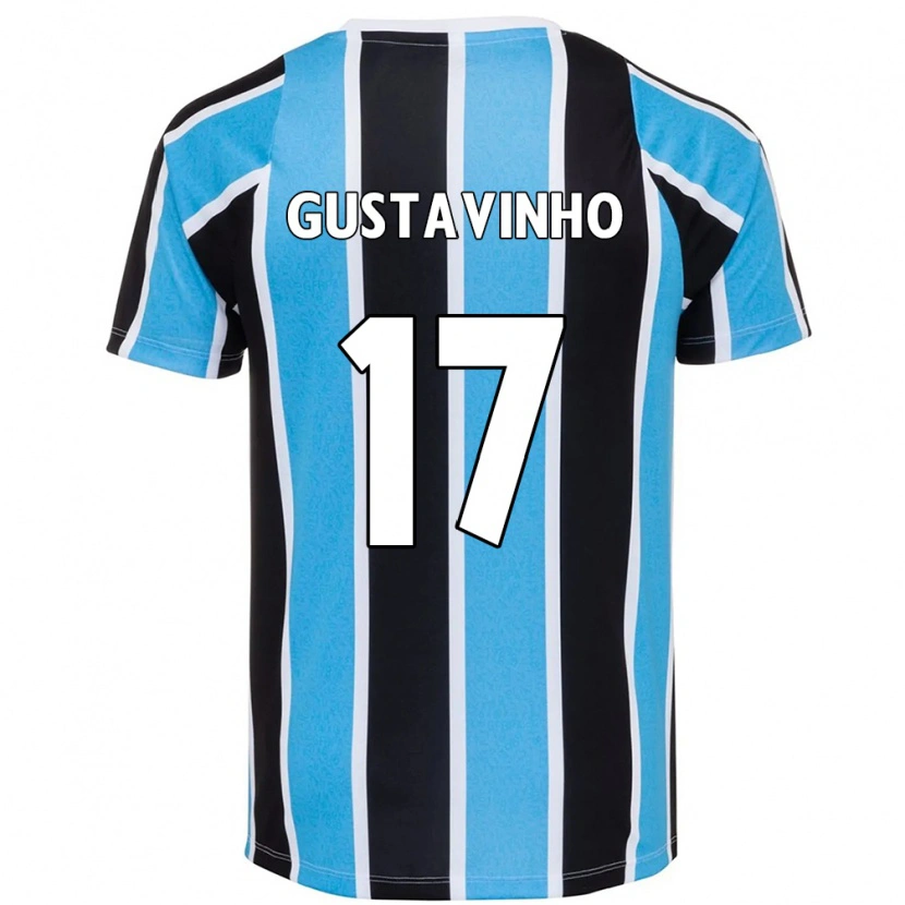 Danxen Hombre Camiseta Gustavinho #17 Azul Negro Blanco 1ª Equipación 2025/26 La Camisa México