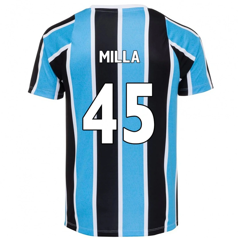 Danxen Hombre Camiseta Lucas Milla #45 Azul Negro Blanco 1ª Equipación 2025/26 La Camisa México