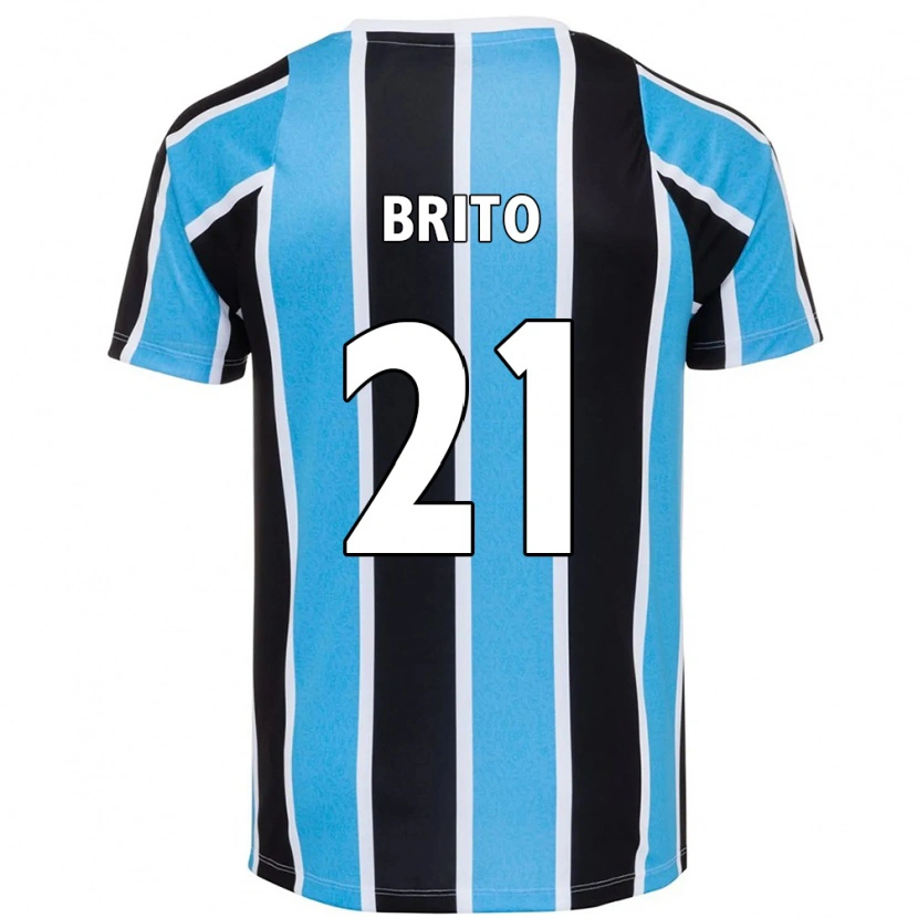 Danxen Hombre Camiseta Brito #21 Blanco Azul 1ª Equipación 2025/26 La Camisa México