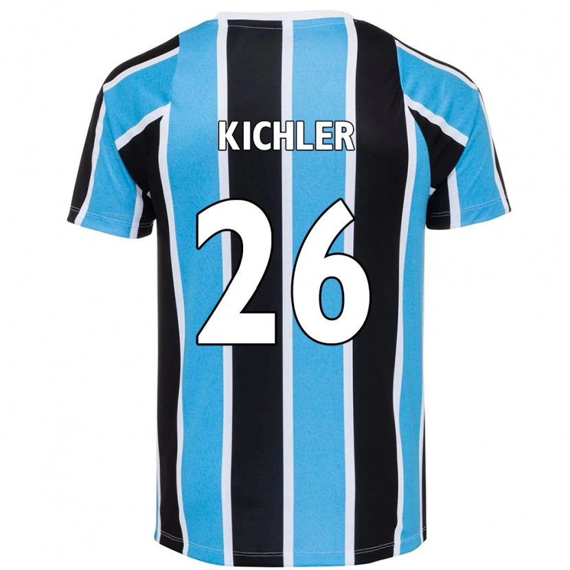 Danxen Hombre Camiseta Paola Kichler #26 Blanco Azul 1ª Equipación 2025/26 La Camisa México