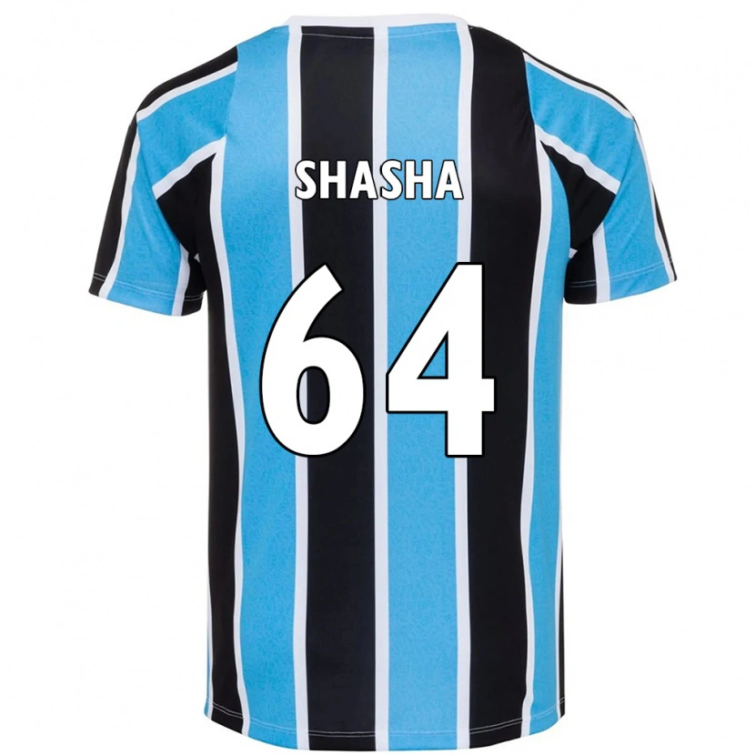 Danxen Hombre Camiseta Shashá #64 Blanco Azul 1ª Equipación 2025/26 La Camisa México