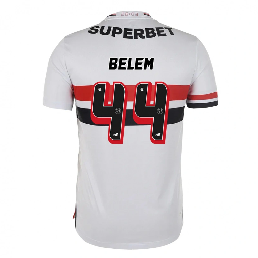 Danxen Hombre Camiseta Matheus Belém #44 Rojo Negro Blanco 1ª Equipación 2025/26 La Camisa México
