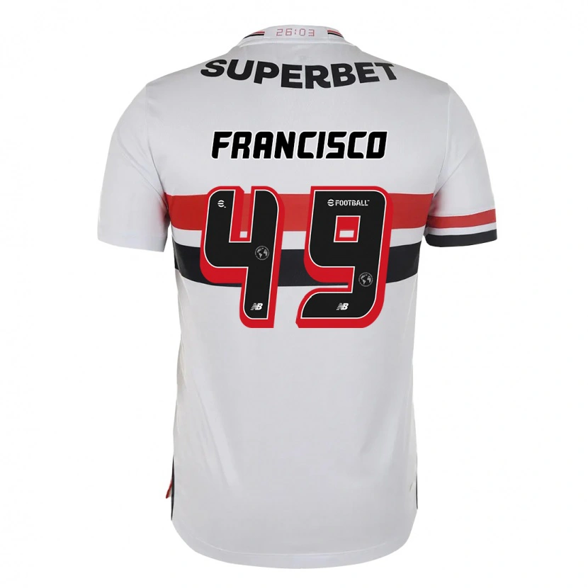 Danxen Hombre Camiseta Ryan Francisco #49 Negro Rojo 1ª Equipación 2025/26 La Camisa México