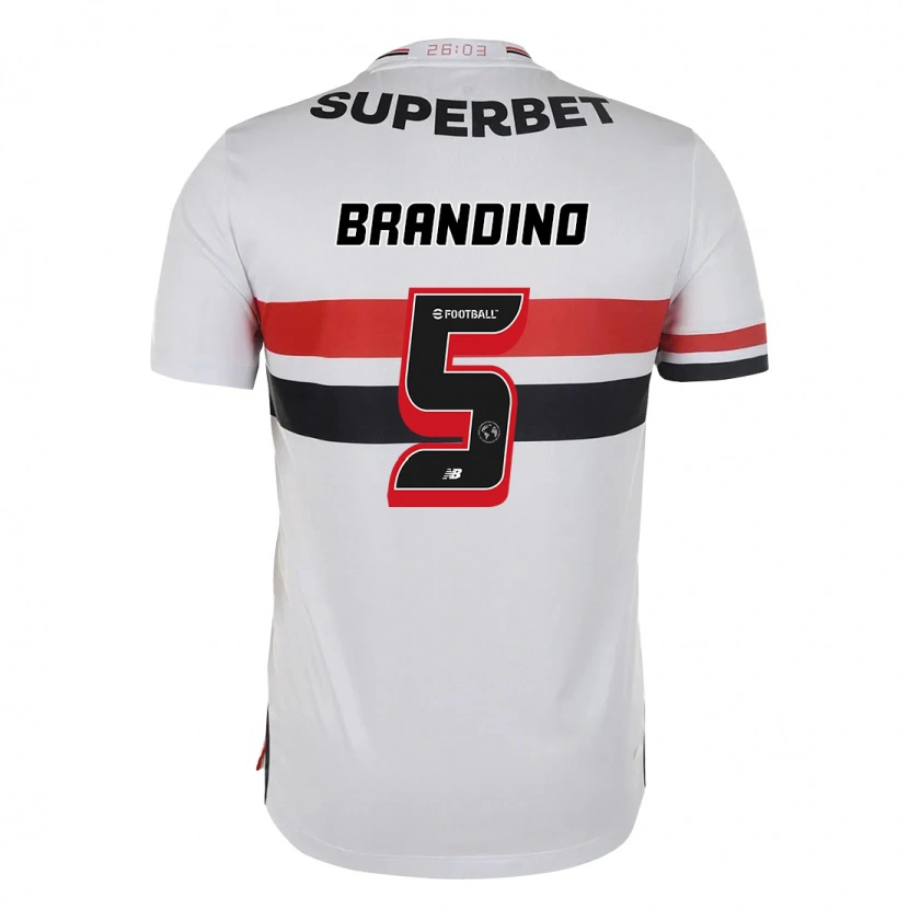 Danxen Hombre Camiseta Kika Brandino #5 Rojo Negro Blanco 1ª Equipación 2025/26 La Camisa México