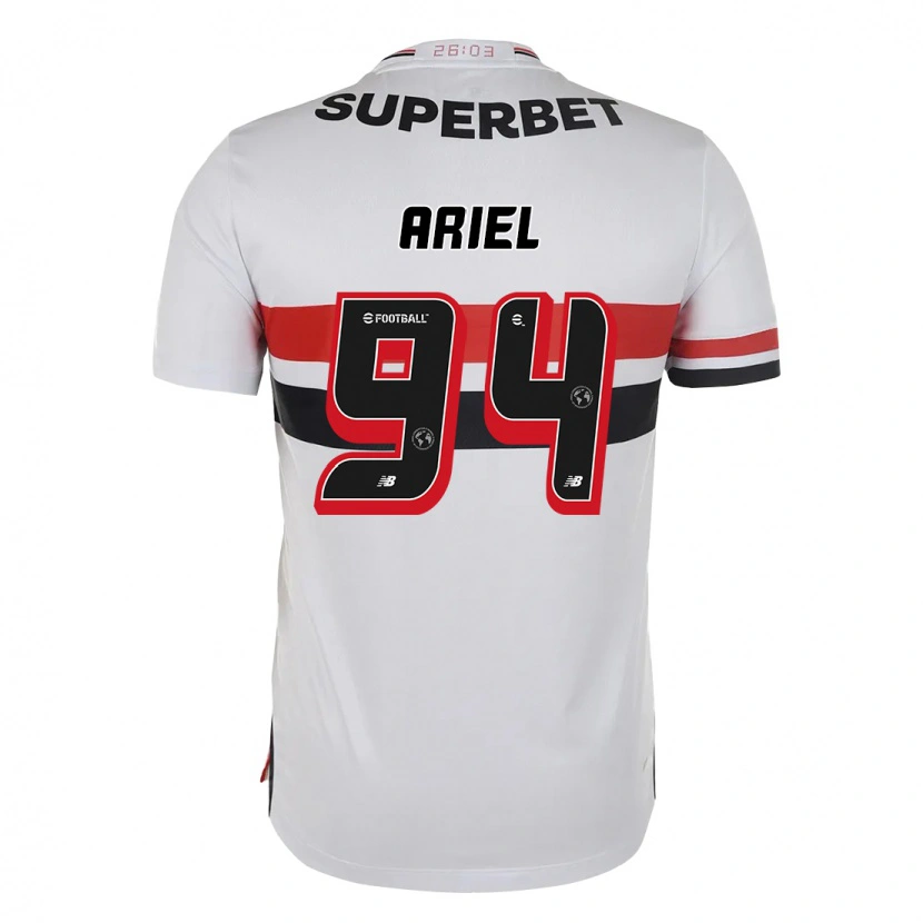 Danxen Hombre Camiseta Ariel #94 Negro Rojo 1ª Equipación 2025/26 La Camisa México