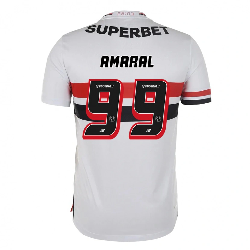 Danxen Hombre Camiseta Vitória Amaral #99 Rojo Negro Blanco 1ª Equipación 2025/26 La Camisa México