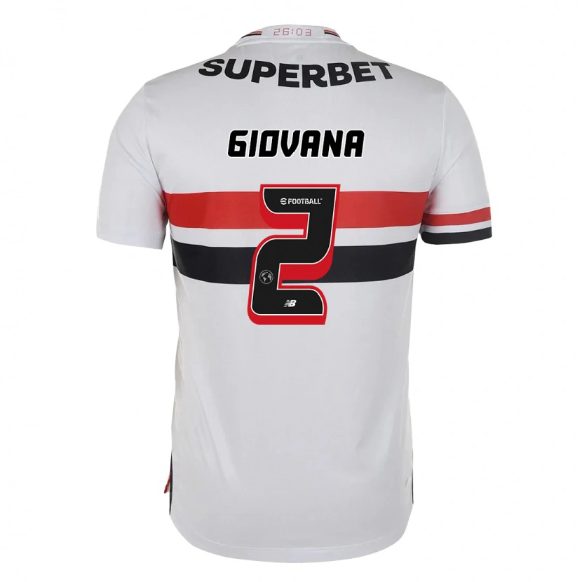 Danxen Hombre Camiseta Giovana #2 Negro Rojo 1ª Equipación 2025/26 La Camisa México