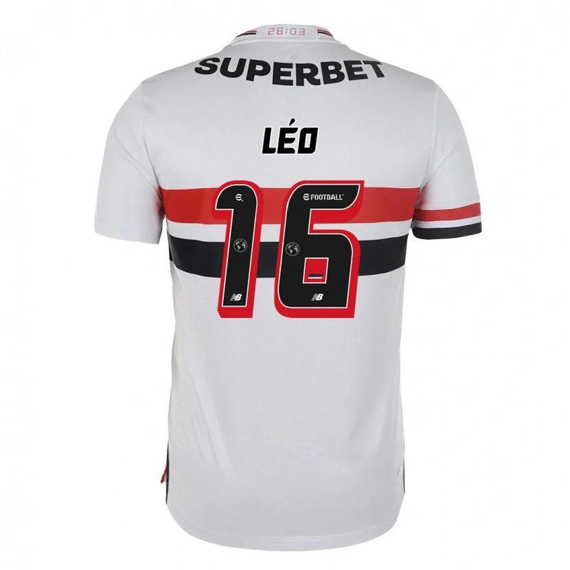 Danxen Hombre Camiseta Leo #16 Negro Rojo 1ª Equipación 2025/26 La Camisa México