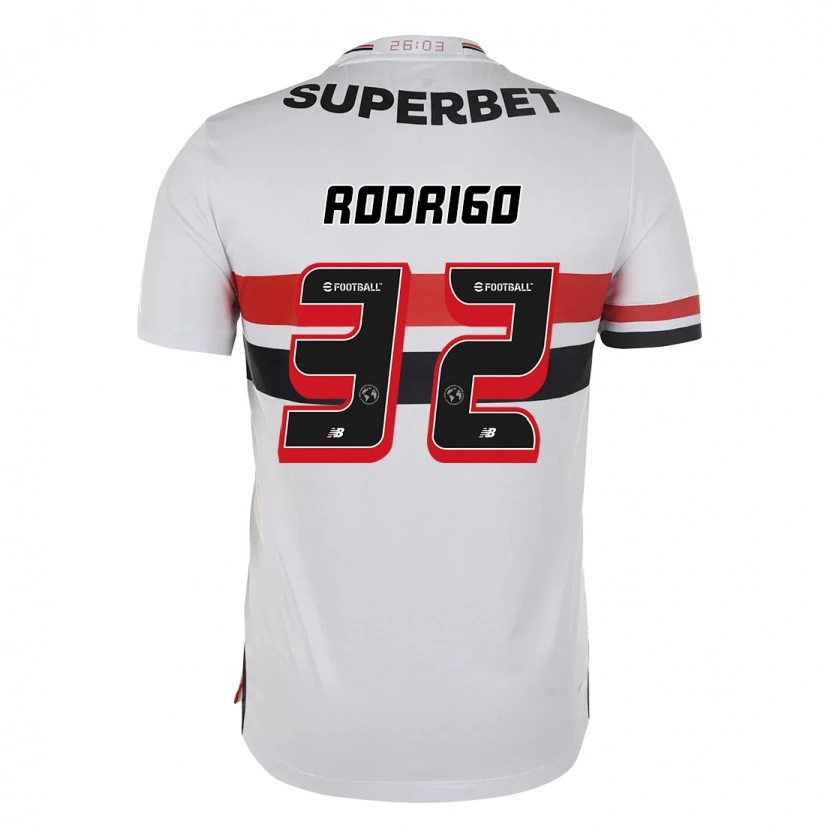 Danxen Hombre Camiseta Rodrigo #32 Negro Rojo 1ª Equipación 2025/26 La Camisa México