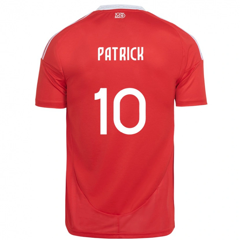 Danxen Hombre Camiseta Alan Patrick #10 Blanco Rojo 1ª Equipación 2025/26 La Camisa México