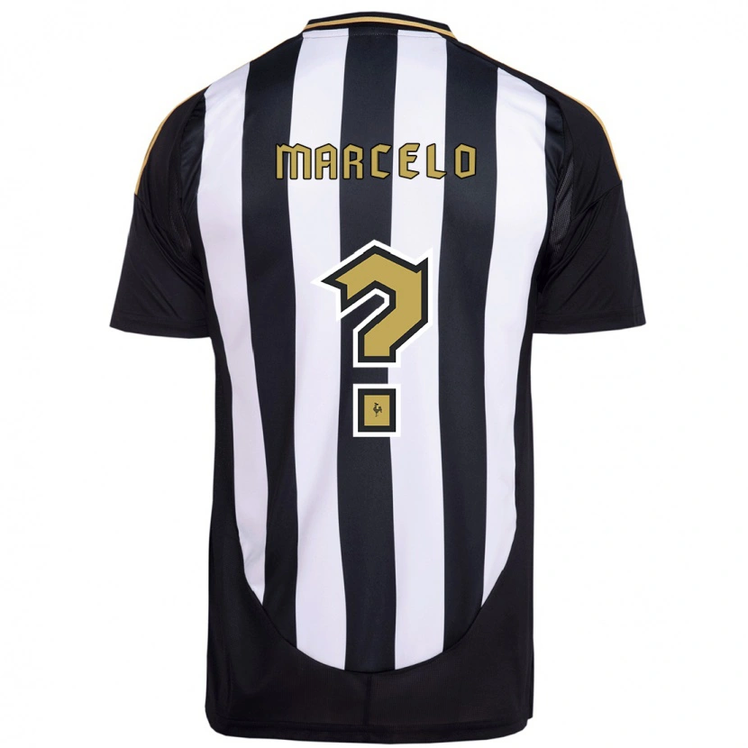 Danxen Hombre Camiseta Vitor Marcelo #0 Blanco Negro 1ª Equipación 2025/26 La Camisa México