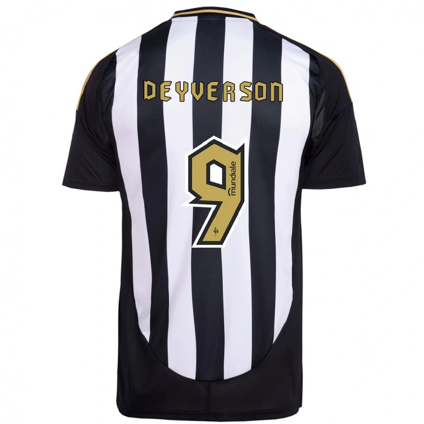 Danxen Hombre Camiseta Deyverson #9 Blanco Negro 1ª Equipación 2025/26 La Camisa México