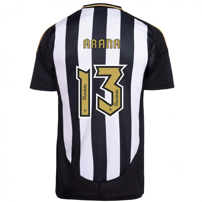 Danxen Hombre Camiseta Guilherme Arana #13 Blanco Negro 1ª Equipación 2025/26 La Camisa México