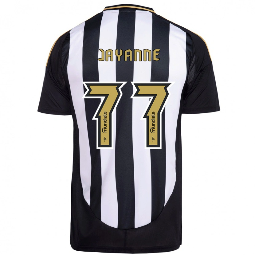 Danxen Hombre Camiseta Jayanne #77 Blanco Negro 1ª Equipación 2025/26 La Camisa México