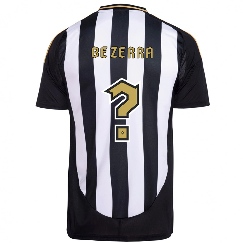 Danxen Hombre Camiseta Diogo Bezerra #0 Blanco Negro 1ª Equipación 2025/26 La Camisa México