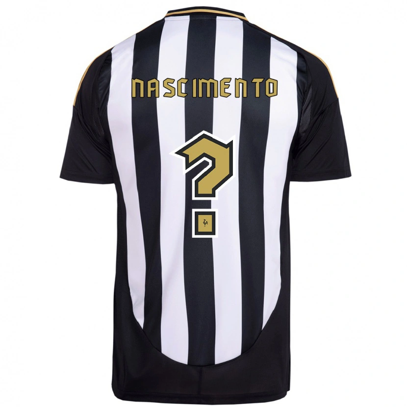 Danxen Hombre Camiseta Ruan Nascimento #0 Blanco Negro 1ª Equipación 2025/26 La Camisa México