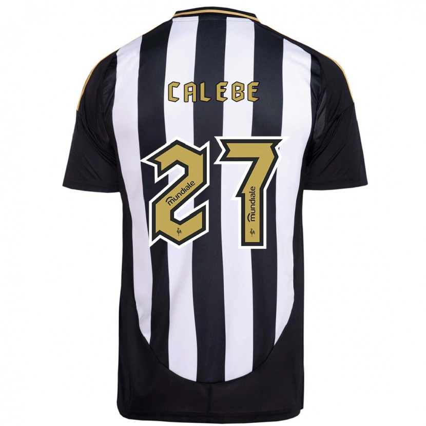 Danxen Hombre Camiseta Calebe #27 Blanco Negro 1ª Equipación 2025/26 La Camisa México