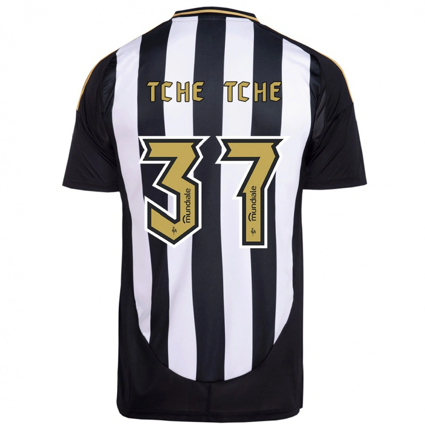 Danxen Hombre Camiseta Tche Tche #37 Blanco Negro 1ª Equipación 2025/26 La Camisa México