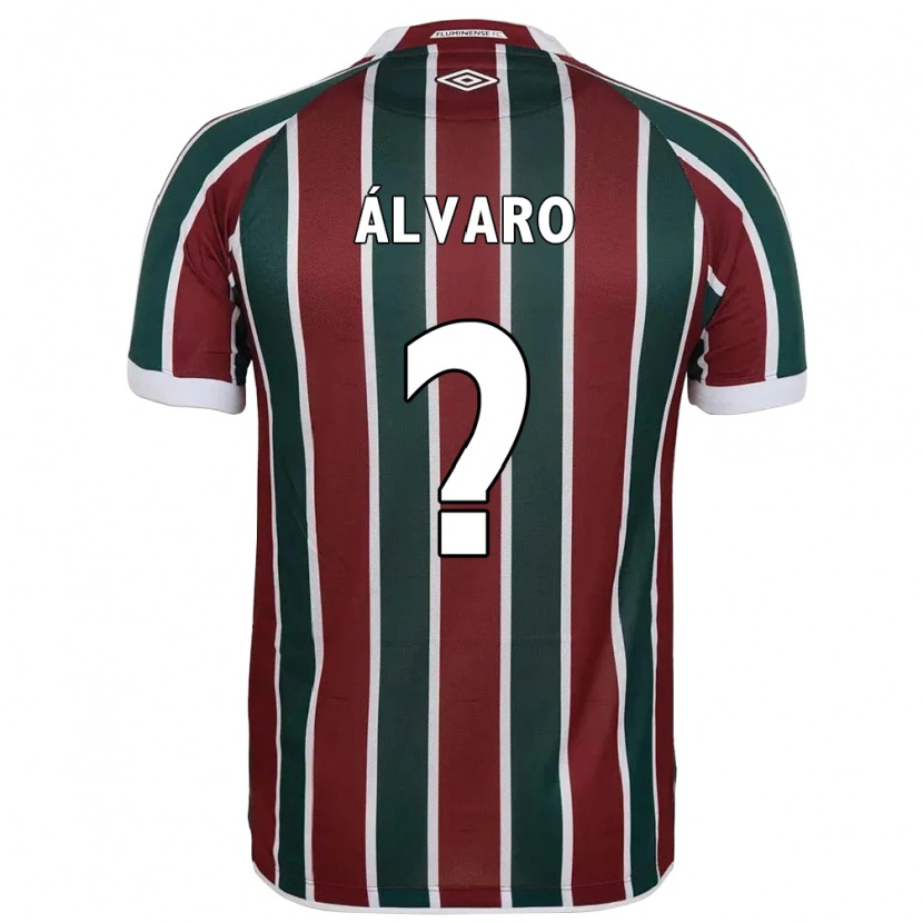 Danxen Hombre Camiseta Álvaro #0 Blanco Verde Granate 1ª Equipación 2025/26 La Camisa México