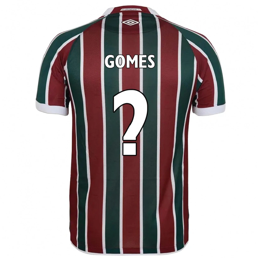 Danxen Hombre Camiseta Rodrigo Gomes #0 Verde Granate Blanco 1ª Equipación 2025/26 La Camisa México