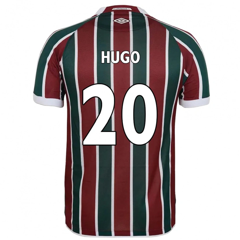 Danxen Hombre Camiseta Victor Hugo #20 Blanco Verde Granate 1ª Equipación 2025/26 La Camisa México