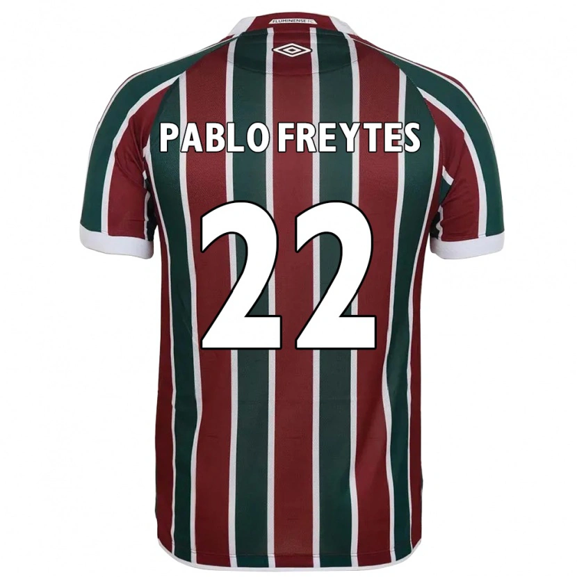 Danxen Hombre Camiseta Juan Pablo Freytes #22 Blanco Verde Granate 1ª Equipación 2025/26 La Camisa México