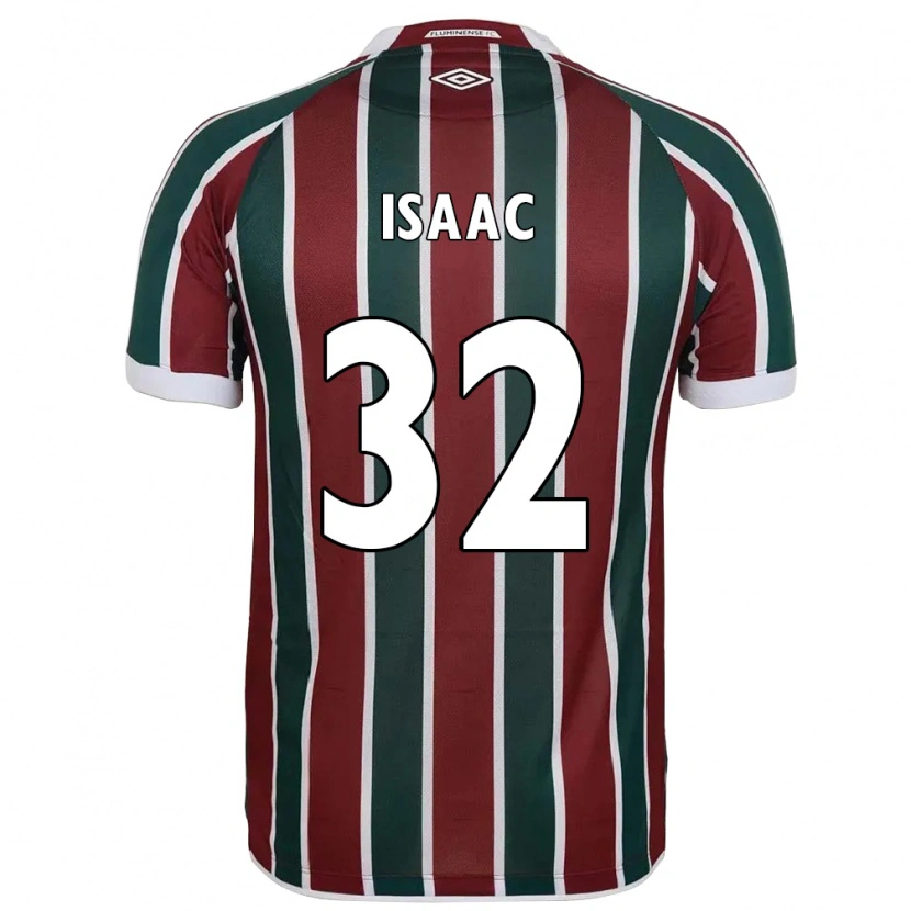 Danxen Hombre Camiseta Isaac #32 Blanco Verde Granate 1ª Equipación 2025/26 La Camisa México