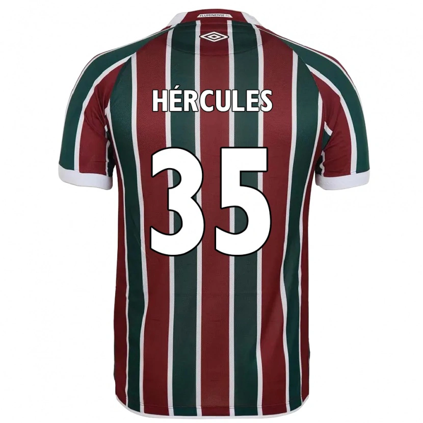 Danxen Hombre Camiseta Hércules #35 Blanco Verde Granate 1ª Equipación 2025/26 La Camisa México